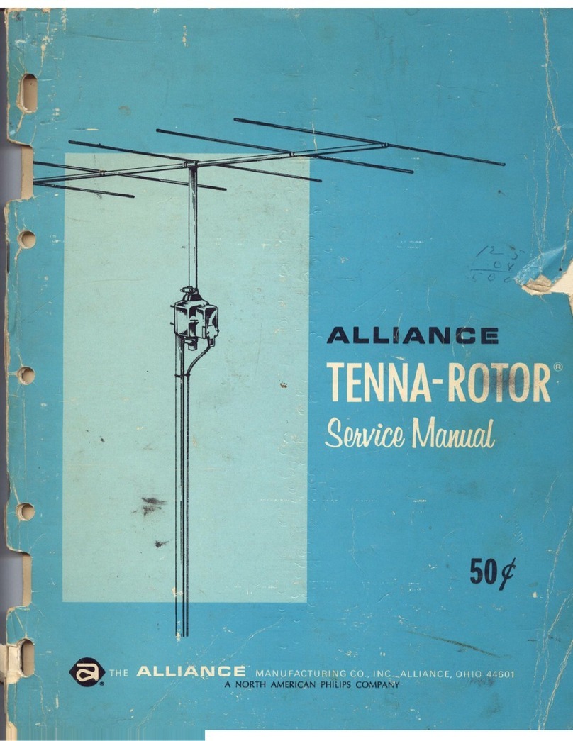 ALLIANCE Tenna-Rotor T-10 Service manual