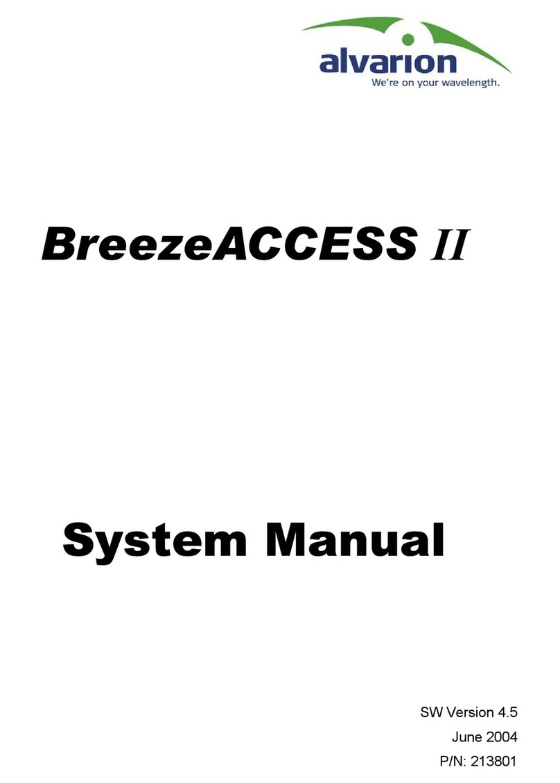Alvarion BreezeACCESS II User guide
