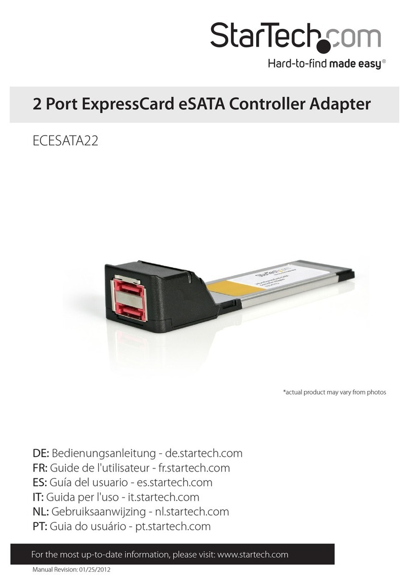 StarTech.com ECESATA22 user guide