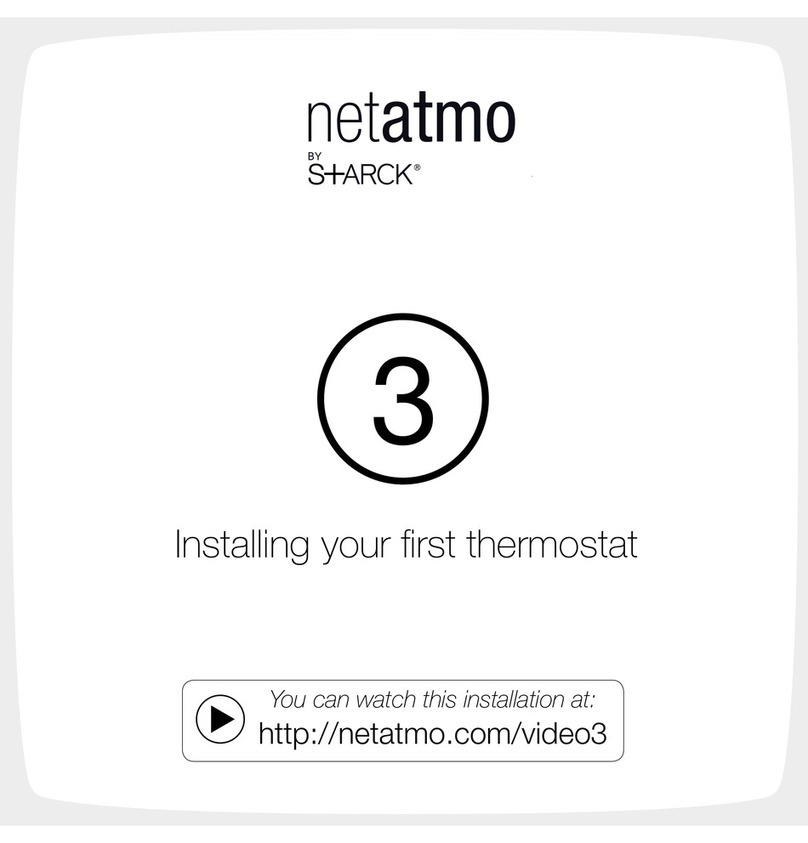 Netatmo Thermostat for Smartphone Instruction Manual