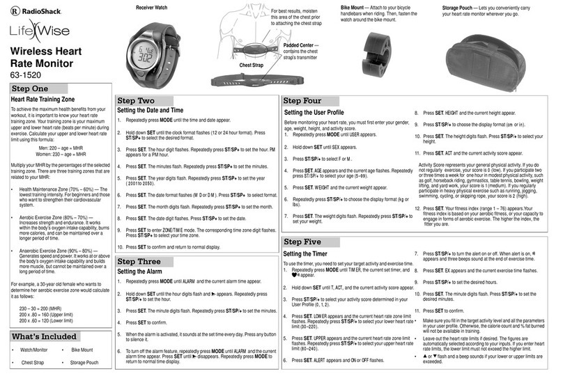 Radio Shack Life Wise 63-1520 user manual