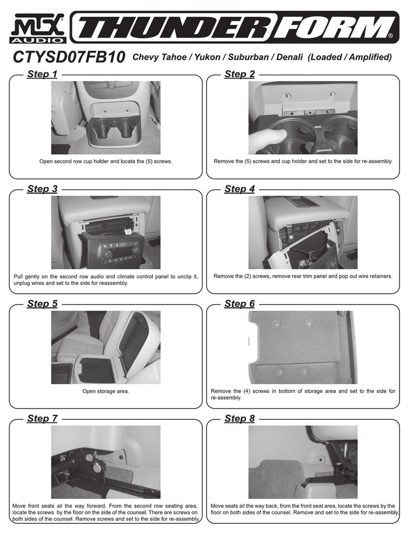MTX Thunderform CTYSD07FB10 Install Sheet