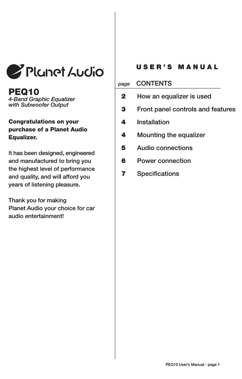 Planet Audio PEQ 10 user manual