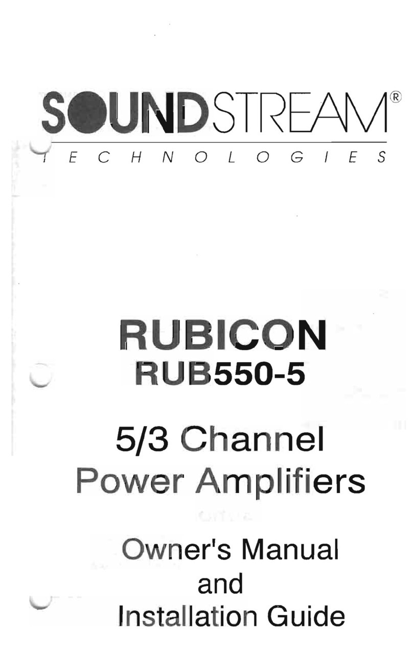 Soundstream Rubicon RUB550-5 User manual Soundstream Rubicon RUB550-5 User manual