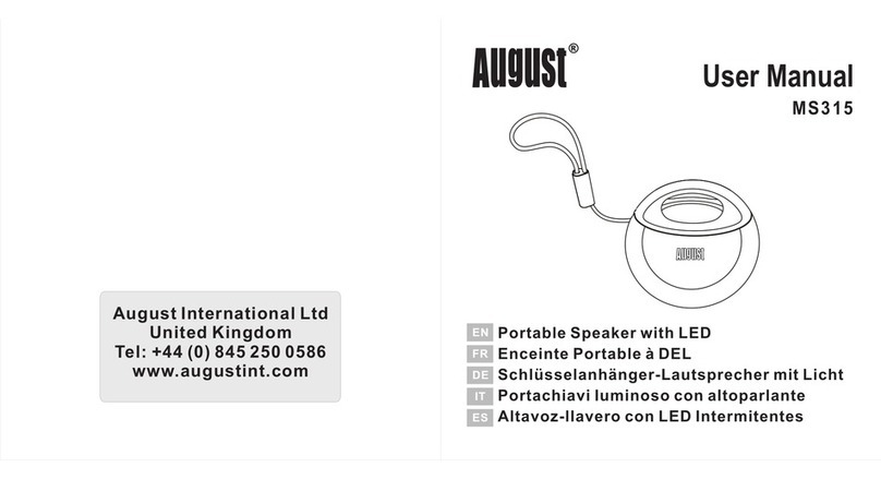 August MS315 user manual