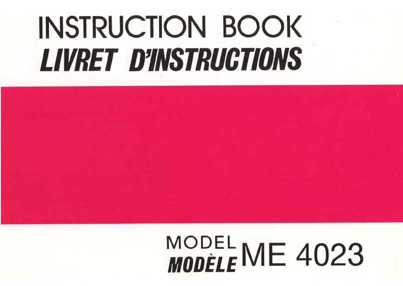 Janome ME 4023 User manual