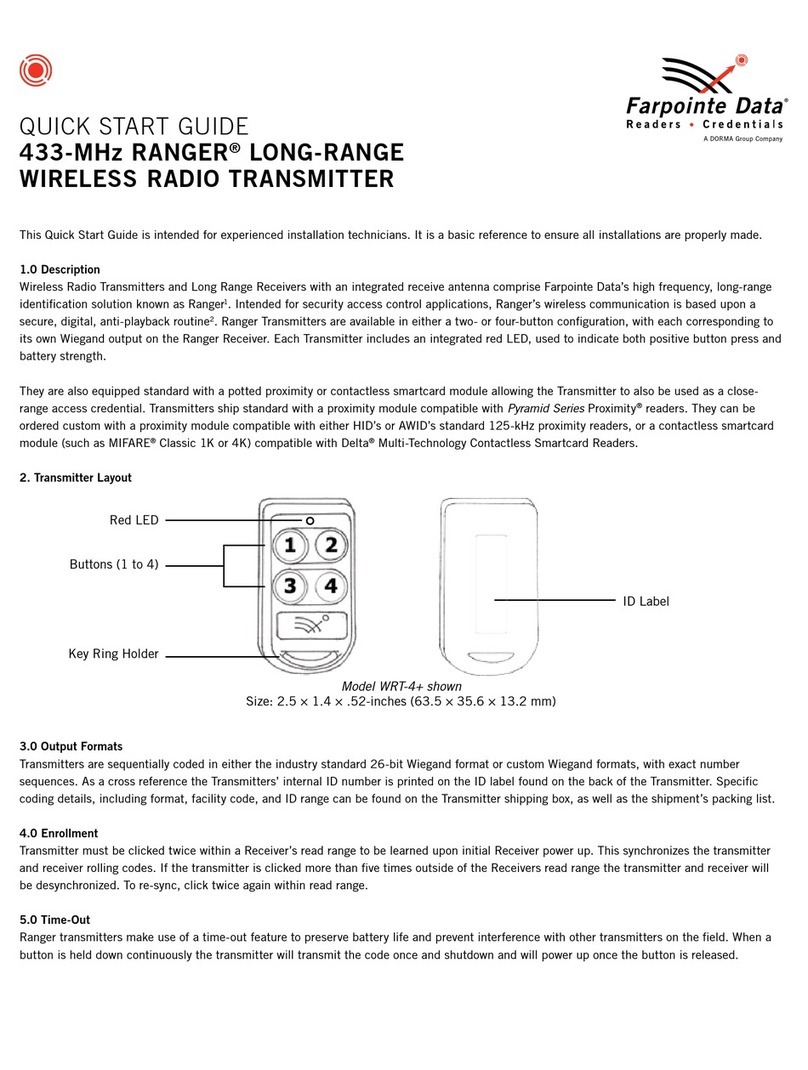 Farpointe Data RANGER WRT-4+ quick start guide