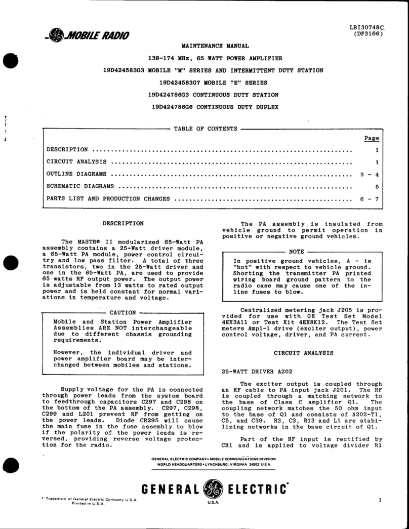 GE MASTR II Maintenance manual