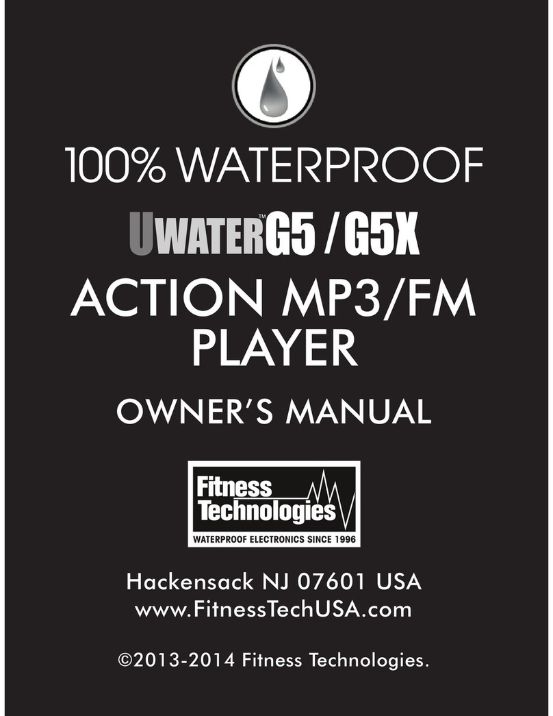 Fitness Technoligies UWaterG5 owner's manual