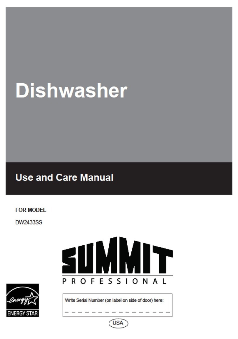 Summit DW2433SS use and care manual