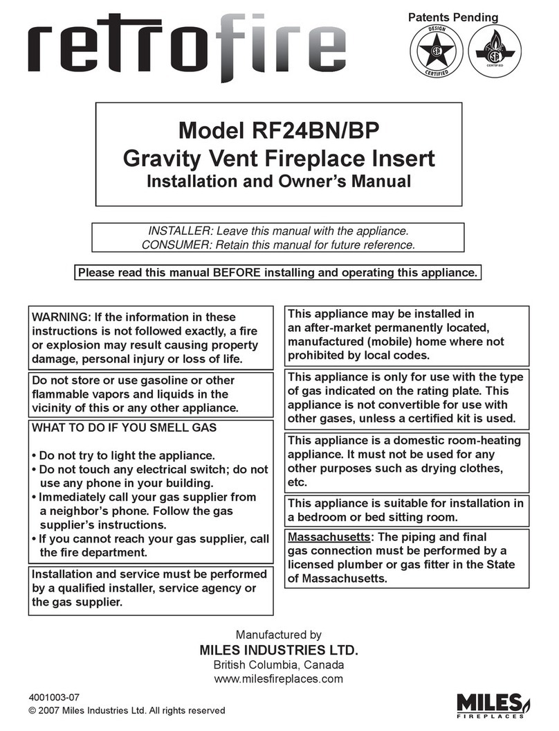 Retrofire RF24BN Installation and owner's manual Retrofire RF24BN Installation and owner's manual