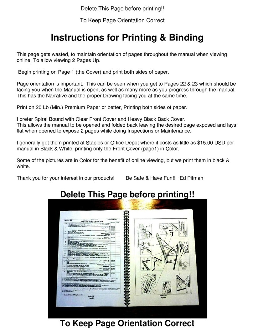 Pitman Air 912 Dragonfly Maintenance manual