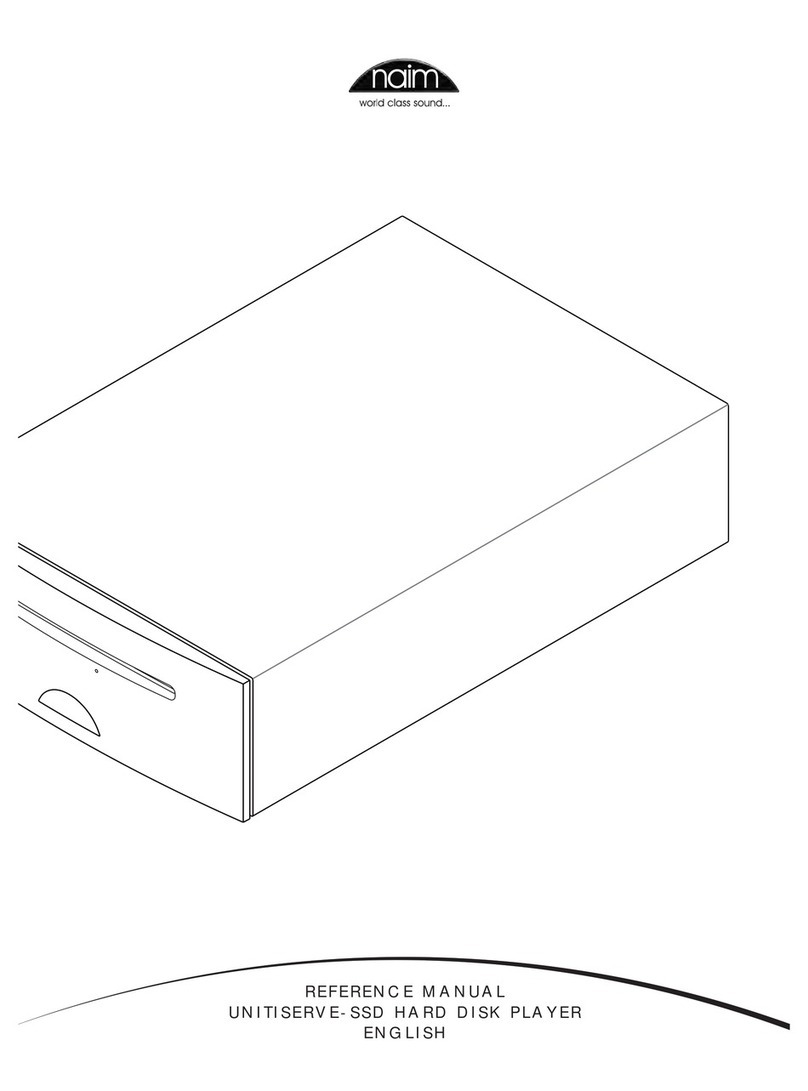 NAIM UNITISERVE-SSD - Reference manual