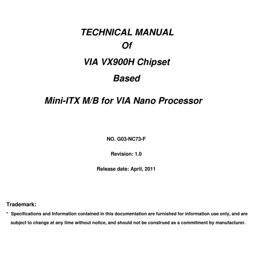 VIA Technologies G03-NC73-F Technical manual