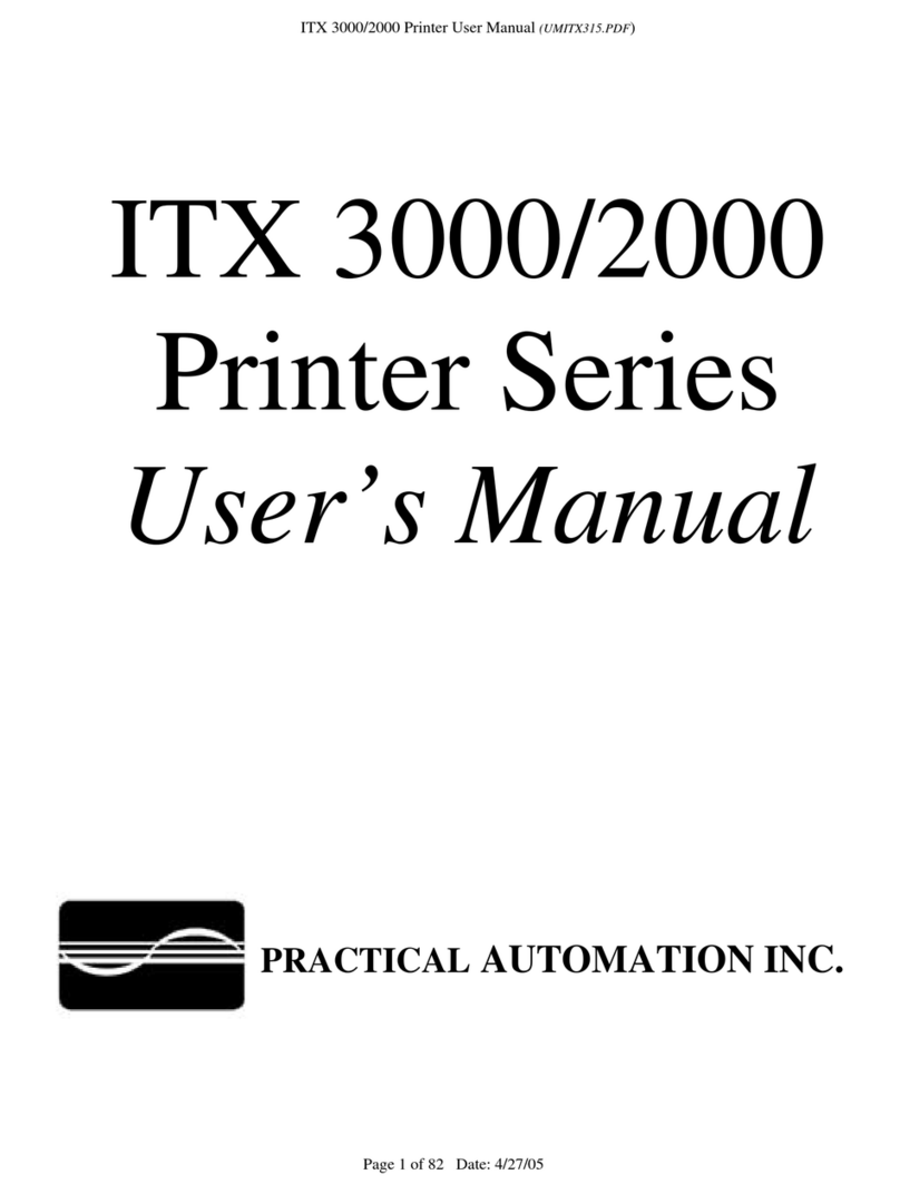 Practical Automation ITX 3000 series User manual