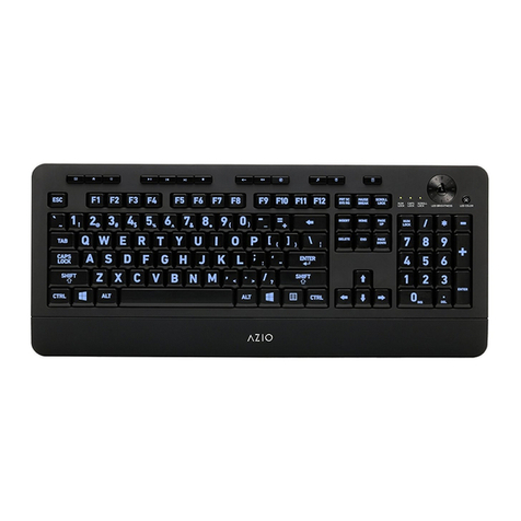 Azio vision kb506w User manual