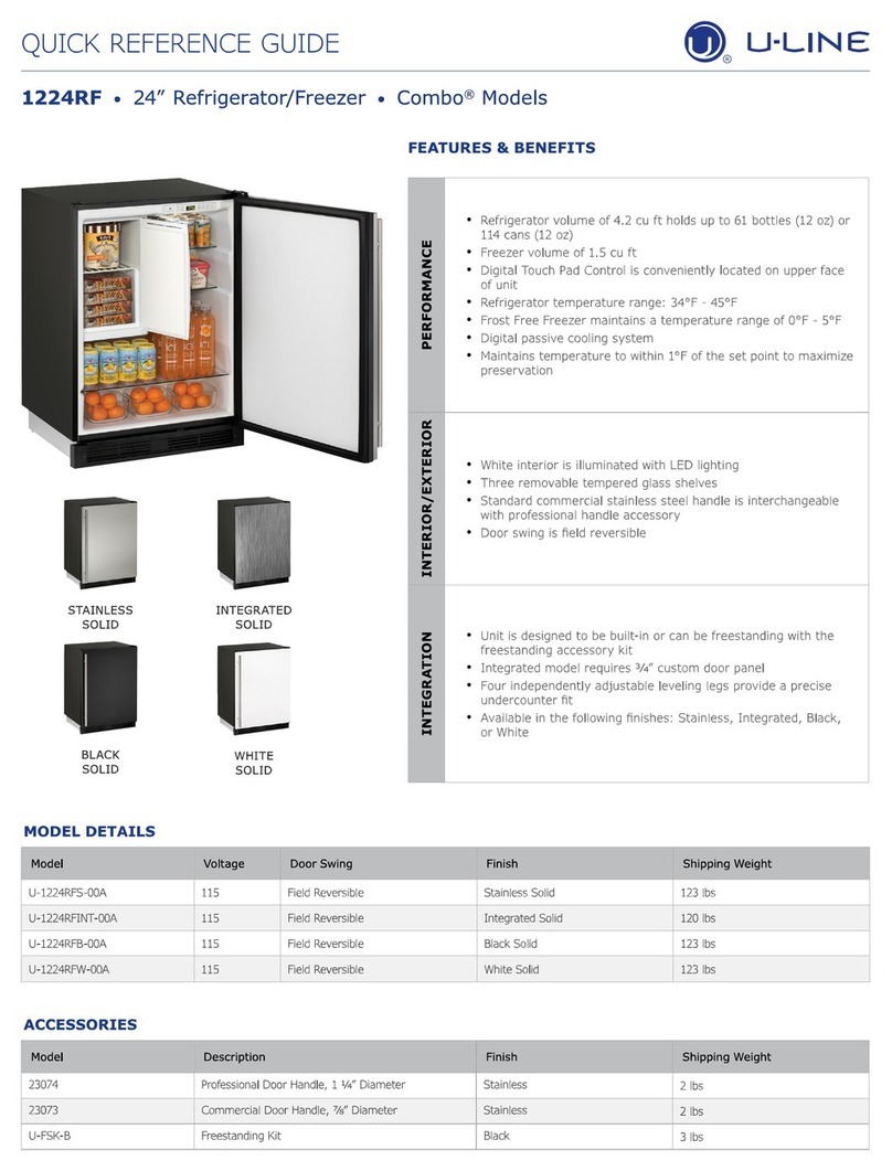 U-Line 1224RF User manual U-Line 1224RF User manual