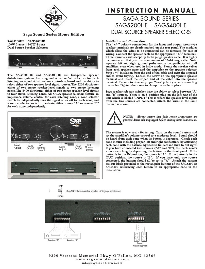 Saga SAG5200HE instruction manual