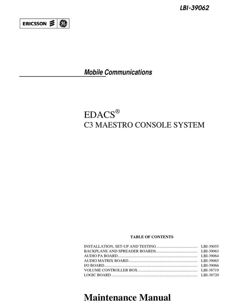 Ericsson GE EDACS C3 MAESTRO Maintenance manual