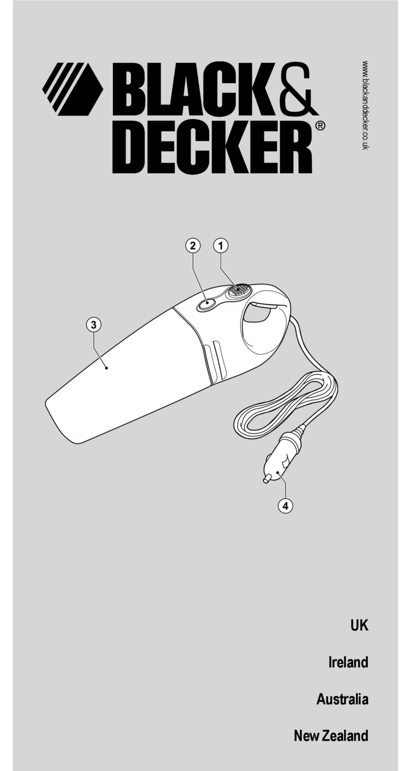 Black & Decker Dustbuster AV1210 User manual