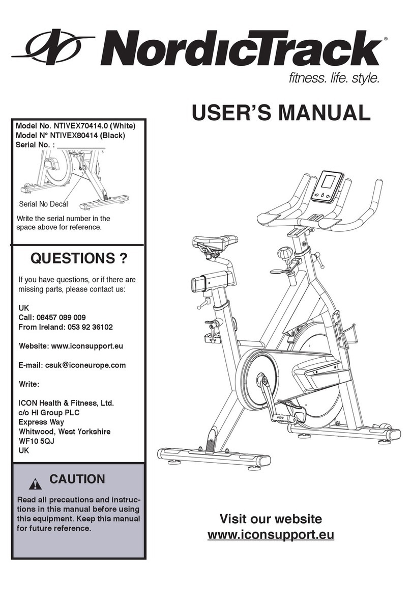 NordicTrack NTIVEX70414.0 user manual