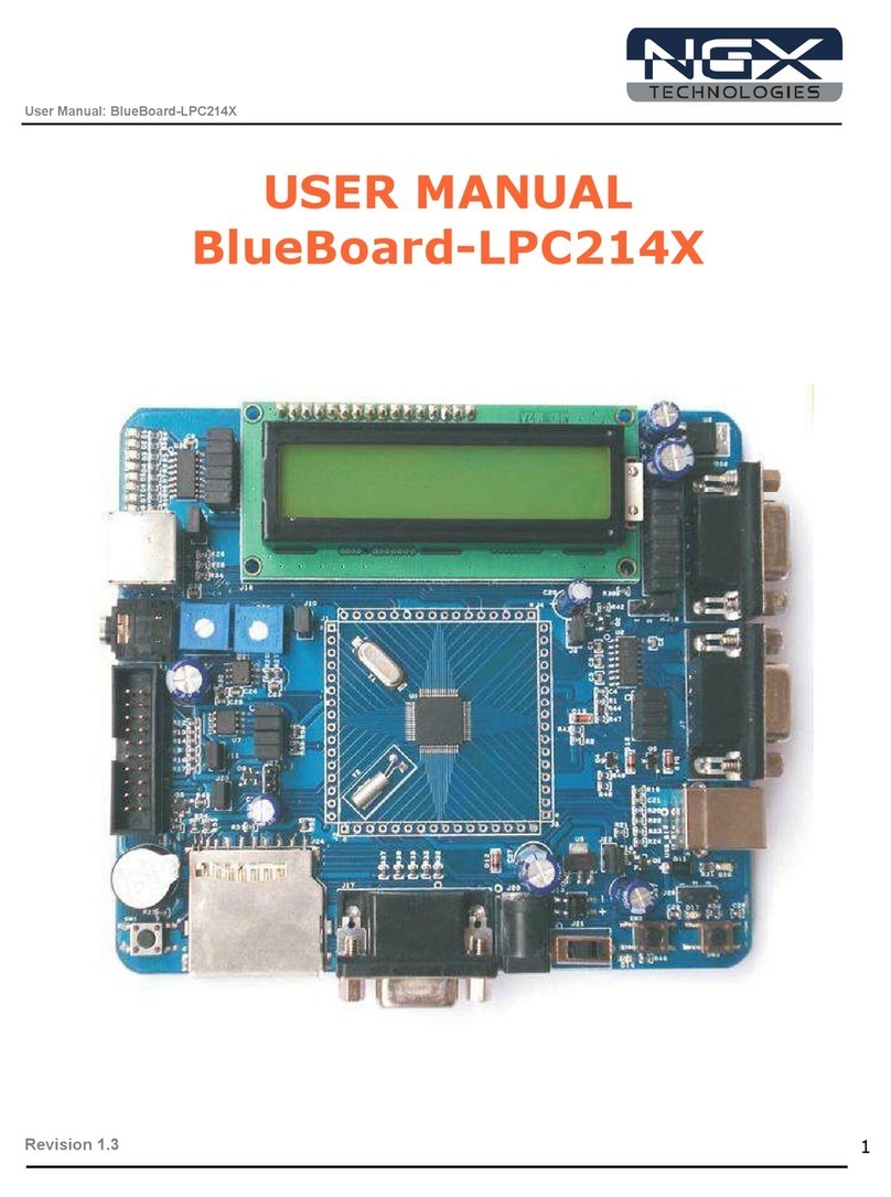 NGX Technologies BlueBoard-LPC214X User manual NGX Technologies BlueBoard-LPC214X User manual