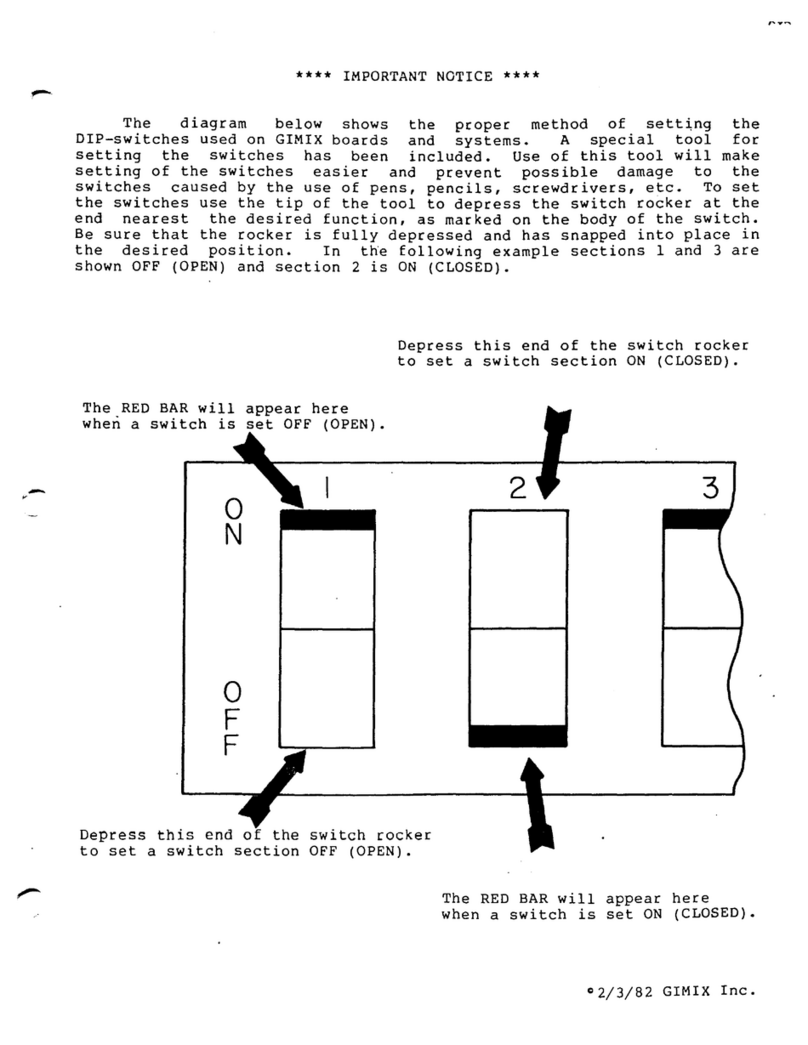 GIMIX 6809 user manual