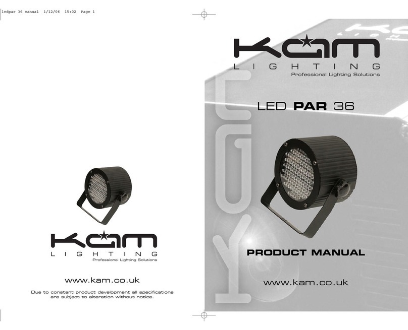 KAM LED PAR 36 User manual