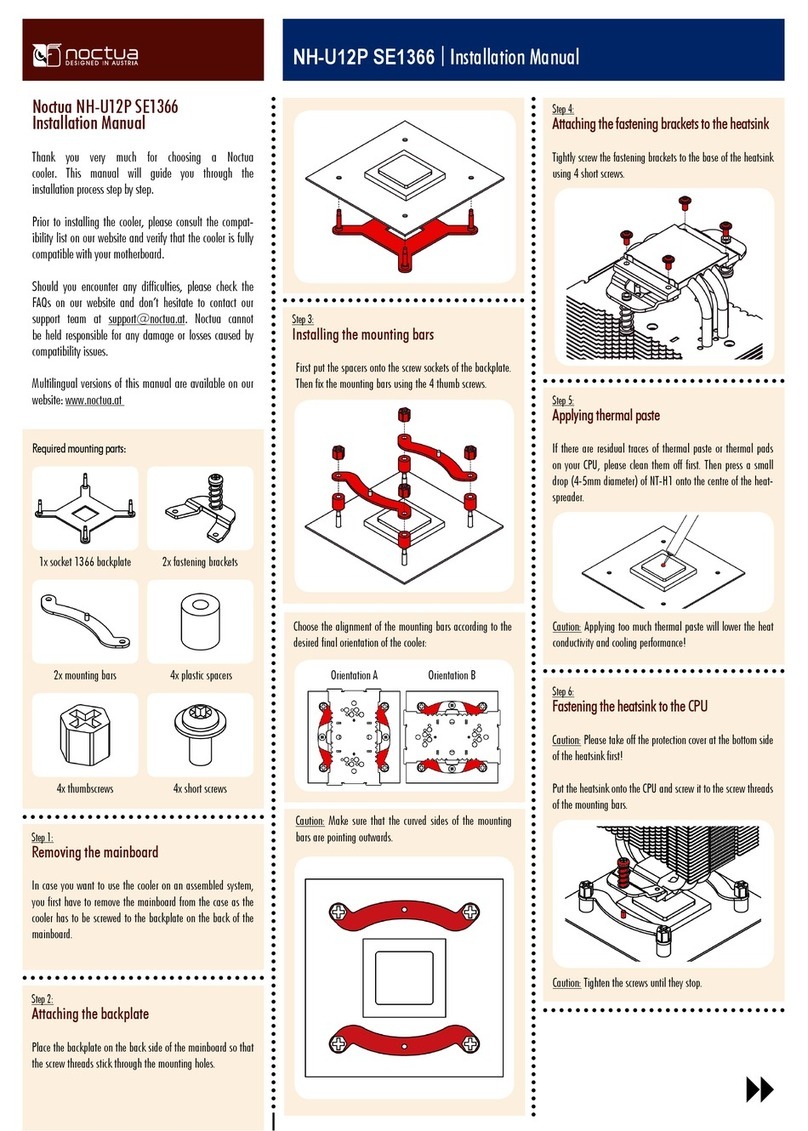 Noctua NH-U12P SE1366 installation guide