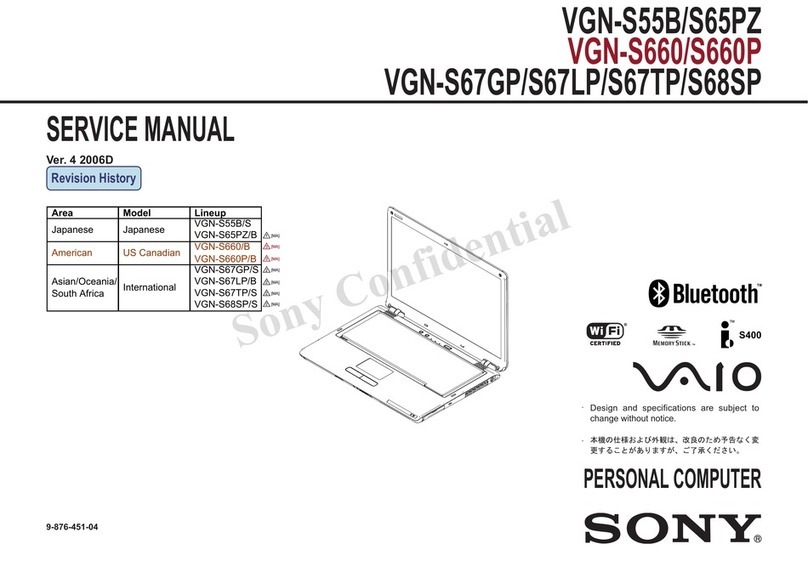 Sony VGN-S55B User manual