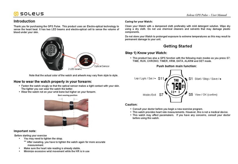 Soleus Air GPS Pulse user manual