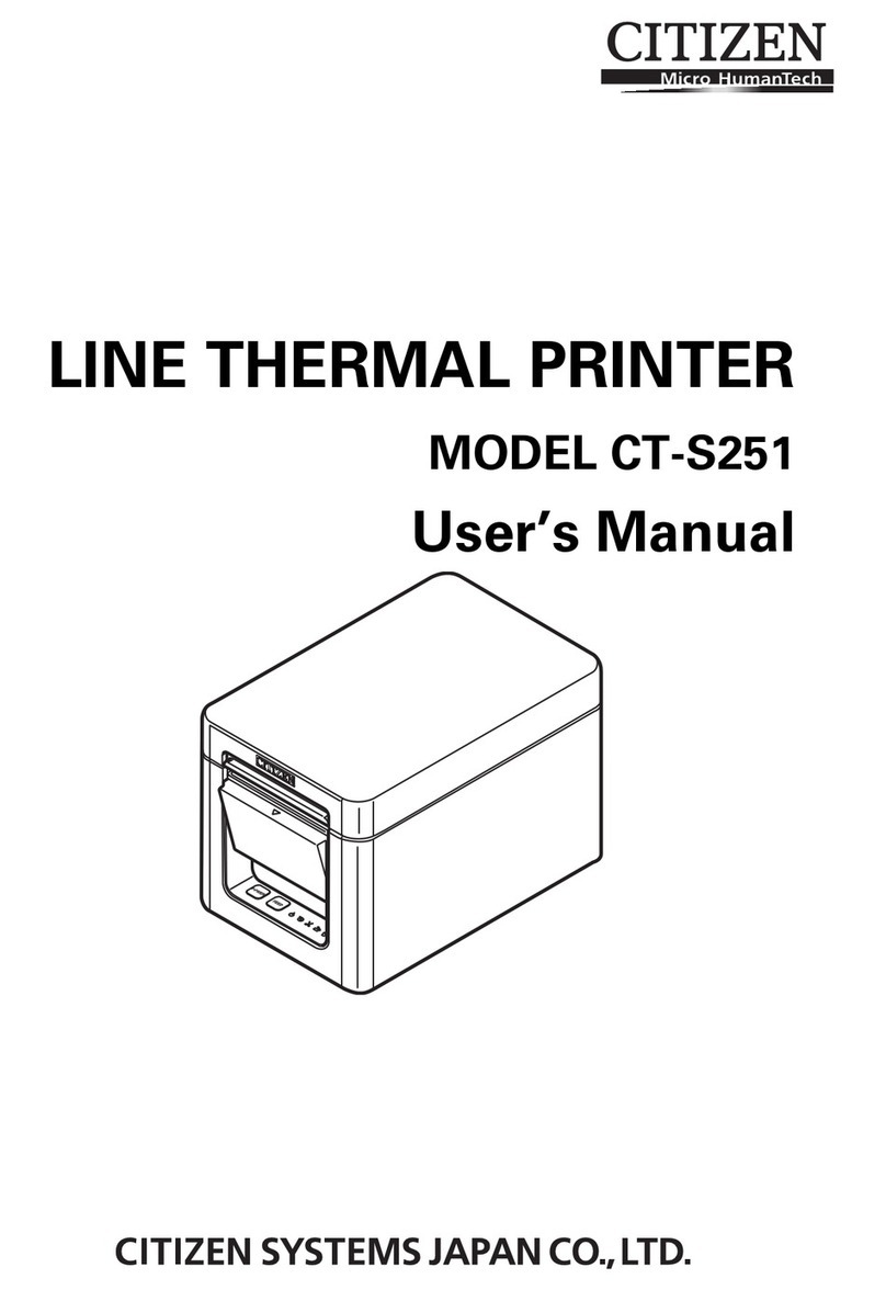 Citizen CT-S251 User manual