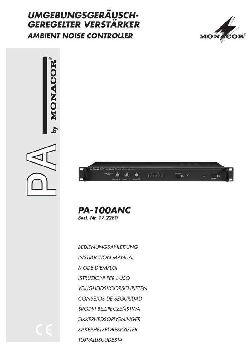 Monacor PA-100ANC instruction manual
