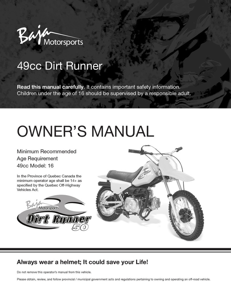Baja 49CC DIRT RUNNER owner's guide
