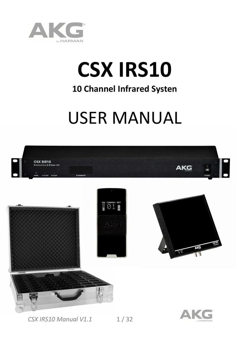 AKG CSX IRS10 User manual