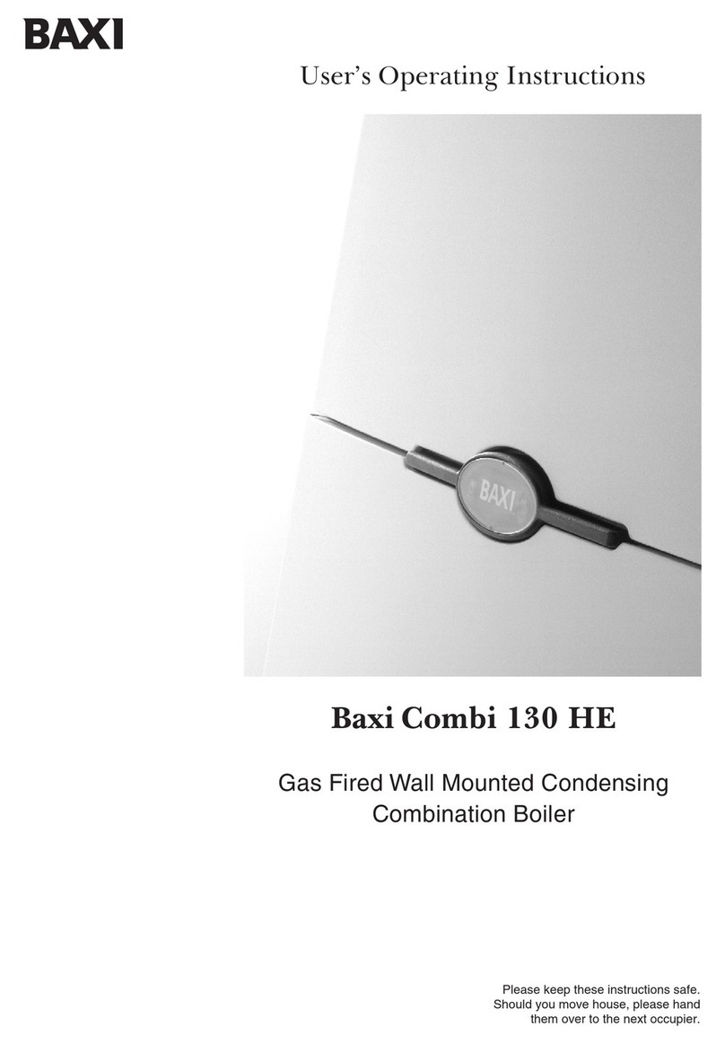 Baxi Combi 130 HE Operation instructions