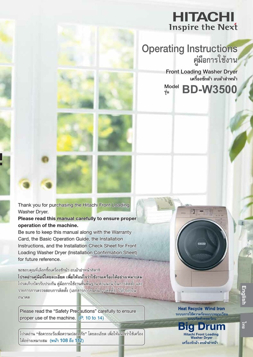 Hitachi BD-W3500 User manual