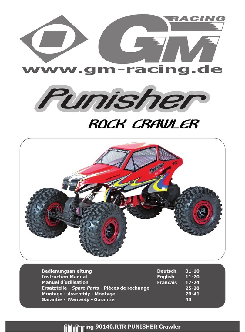 GM-Racing Punisher Rock Crawler instruction manual