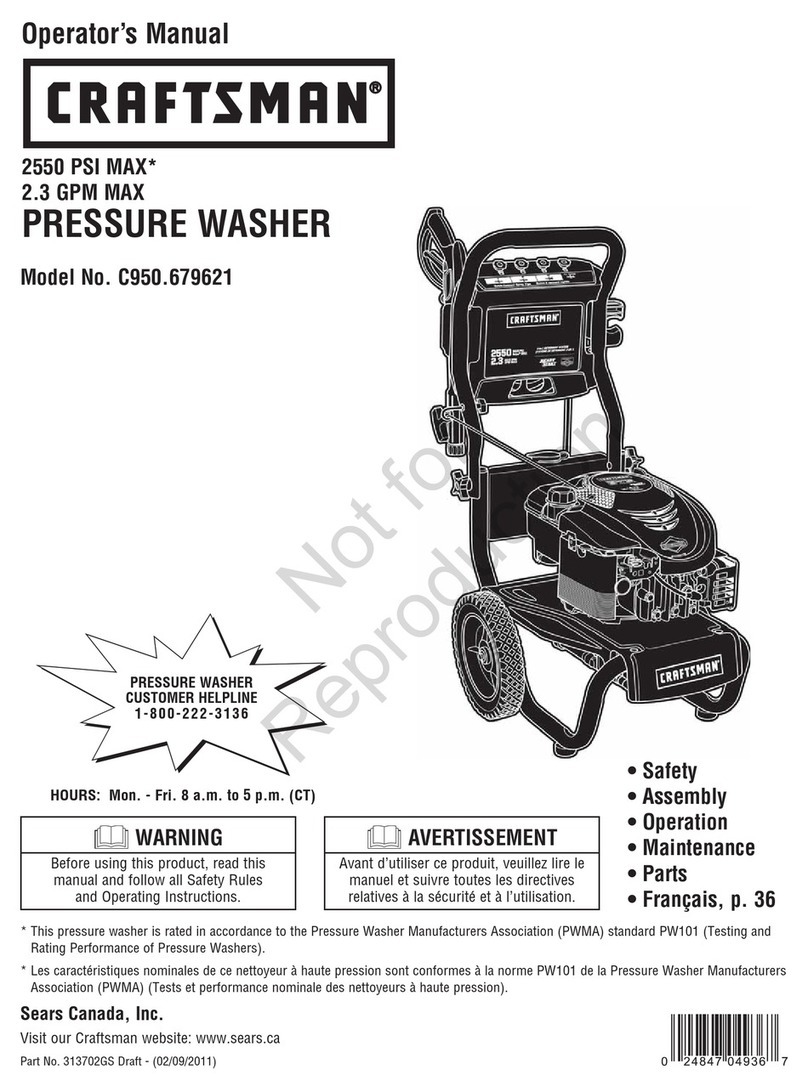 Craftsman C950.679621 Operator's manual Craftsman C950.679621 Operator's manual