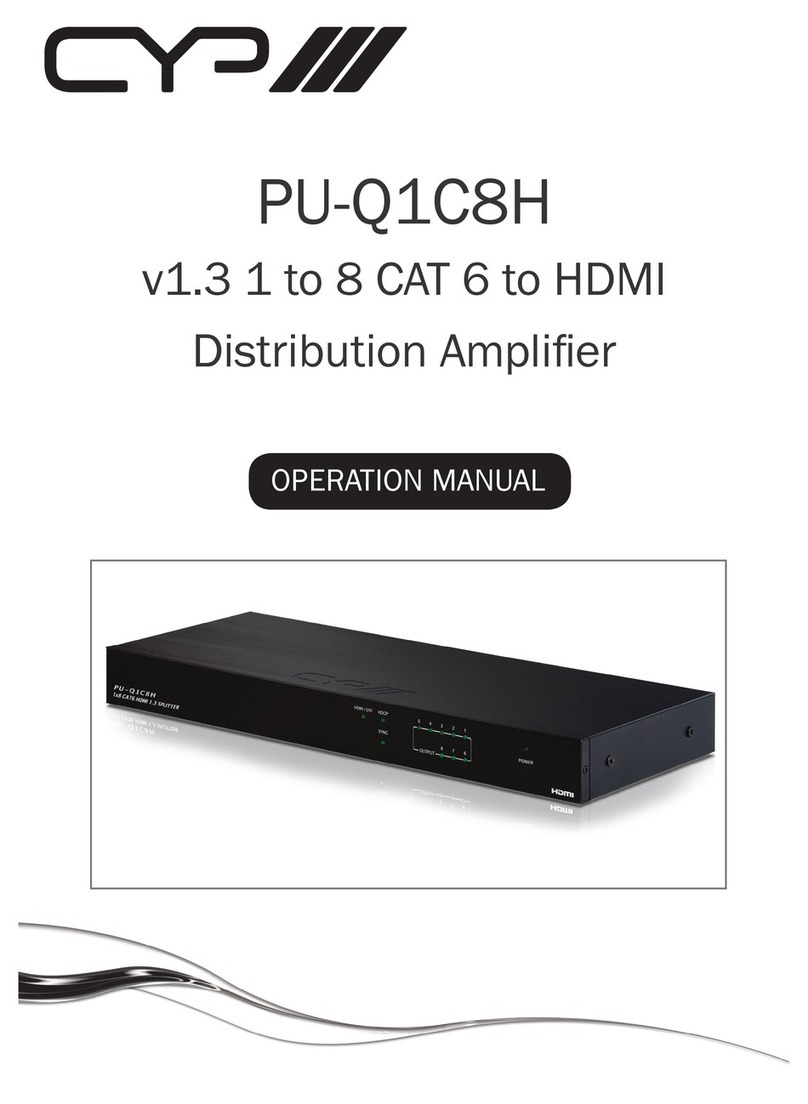CYP PU-Q1C8H User manual