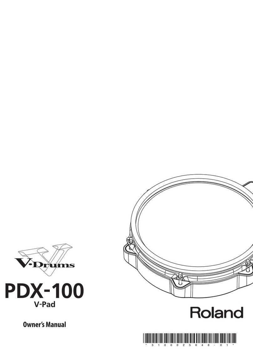Roland V-Pad PDX-100 User manual Roland V-Pad PDX-100 User manual