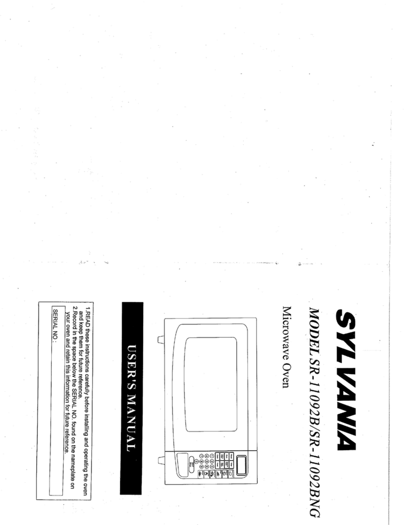 Sylvania SR-11092B user manual