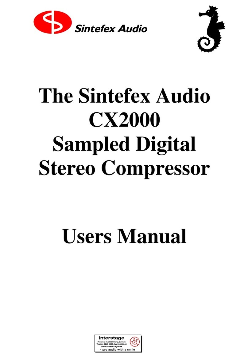 Sintefex Audio CX2000 User manual