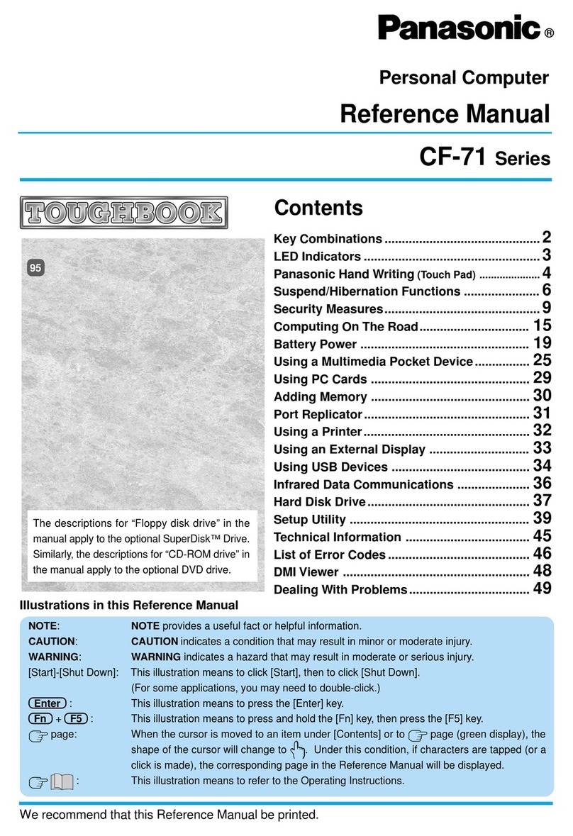 Panasonic CF-71 Series User manual