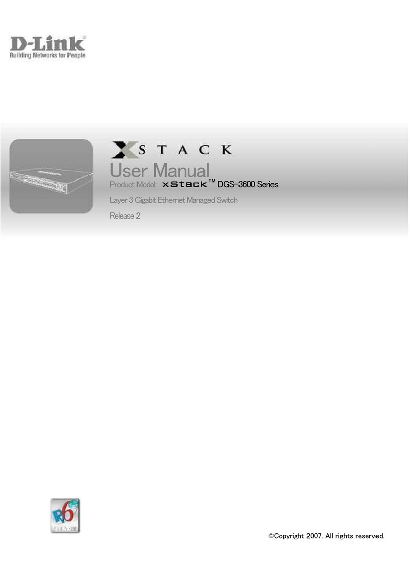 D-Link xStack DGS-3600 Series User manual D-Link xStack DGS-3600 Series User manual