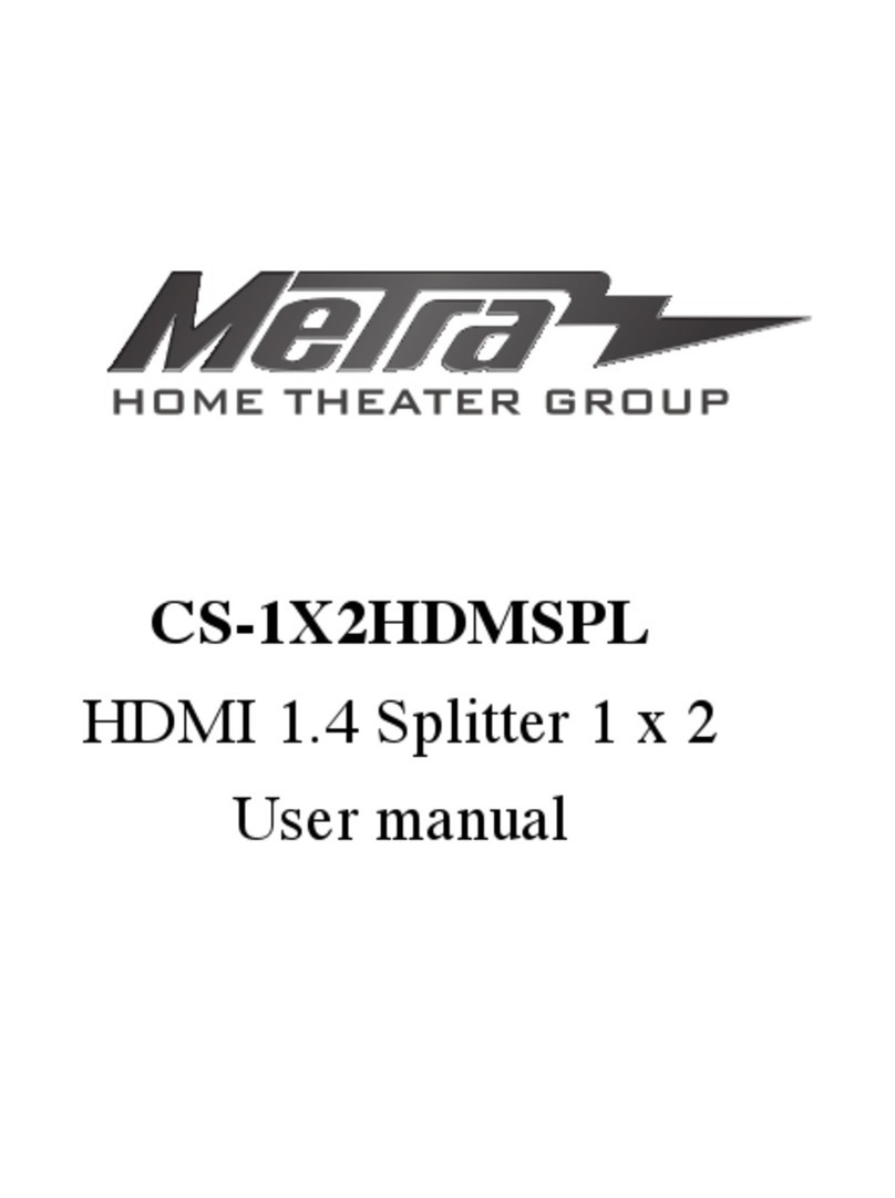 Metra Electronics Ethereal CS-1X2HDMSPL user manual Metra Electronics Ethereal CS-1X2HDMSPL user manual