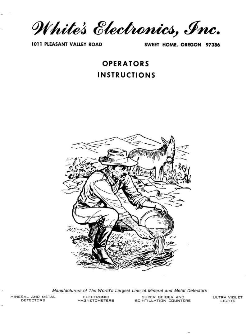 Whites Nuggetmaster operating instructions