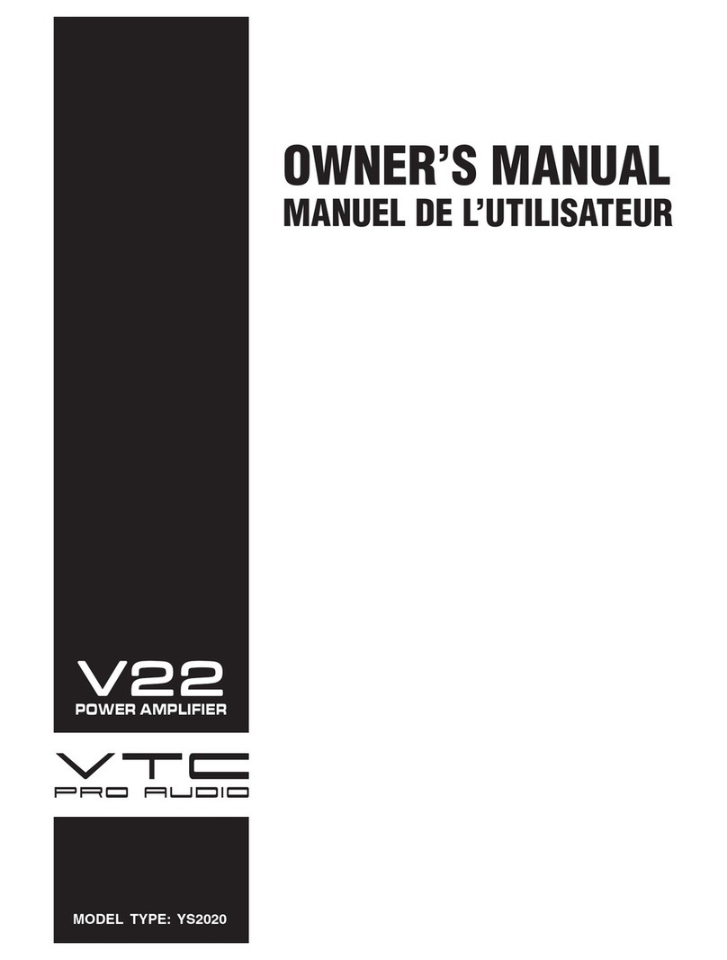 VTC Pro Audio V22 owner's manual