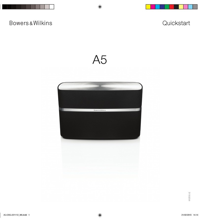 Bowers & Wilkins A5 User manual