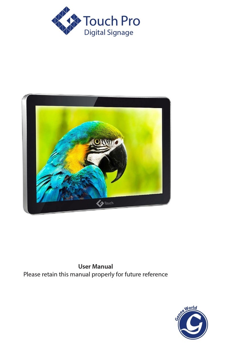 Genee World G Touch Pro user manual